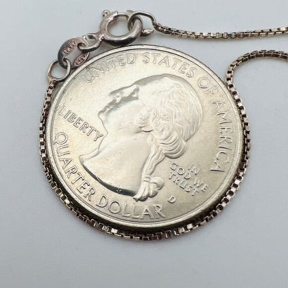 Sterling Silver Teacup Charm Pendant Necklace Italy Box Chain - Picture 8 of 11